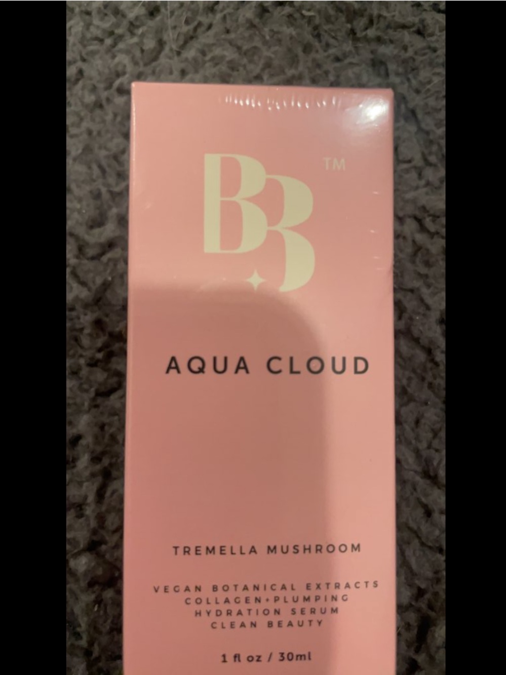 Authentic Aqua Cloud Tremella Mushroom Hydration Serum Pink, clean beauty, Vegan
